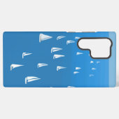 Zeilboten in diep blauw Zee - Regatta Sailships Samsung Galaxy Hoesje (Achterkant horizontaal)