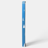Zeilboten in diep blauw Zee - Regatta Sailships Samsung Galaxy Hoesje (Linkerkant)
