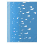 Zeilboten in diep blauw Zee - Regatta Sailships Tafelkleed (Voorkant)