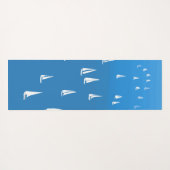 Zeilboten in diep blauw Zee - Regatta Sailships Yogamat (Achterkant (horizontaal))