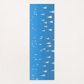 Zeilboten in diep blauw Zee - Regatta Sailships Yogamat (Voorkant)