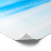 Zeilboten in een Blauwe Oceaan Poster (Hoek)