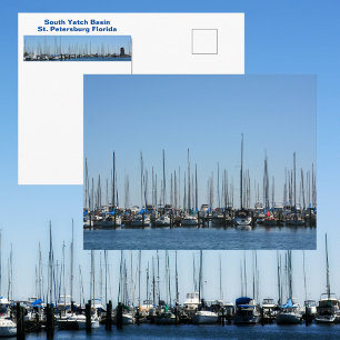 Zeilboten in een rij Sint-Petersburg fotografisch Briefkaart