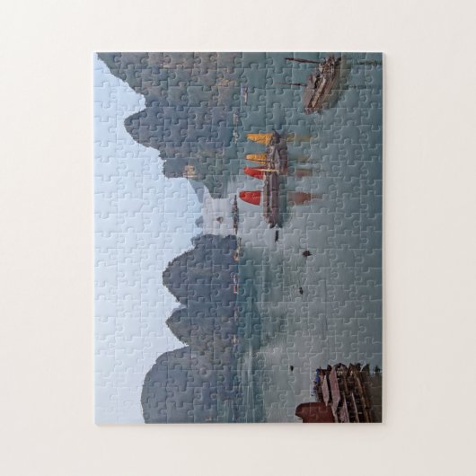 Zeilboten in Ha Long Bay - Vietnam, Azië Legpuzzel (Verticaal)