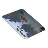 Zeilboten in Ha Long Bay - Vietnam, Azië Magneet (Rechterzijde)