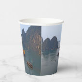 Zeilboten in Ha Long Bay - Vietnam, Azië Papieren Bekers (Rechts)