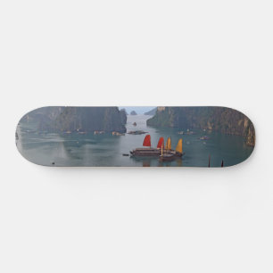 Zeilboten in Ha Long Bay - Vietnam, Azië Persoonlijk Skateboard