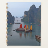 Zeilboten in Ha Long Bay - Vietnam, Azië Planner (Voorkant)
