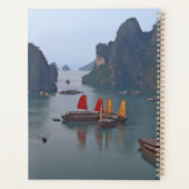 Zeilboten in Ha Long Bay - Vietnam, Azië Planner (Achterkant)