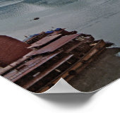 Zeilboten in Ha Long Bay - Vietnam, Azië Poster (Hoek)