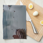 Zeilboten in Ha Long Bay - Vietnam, Azië Theedoek (Quarter Fold)