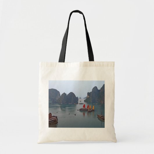 Zeilboten in Ha Long Bay - Vietnam, Azië Tote Bag (Voorkant)