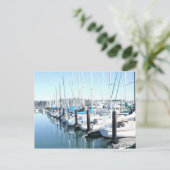 Zeilboten in Harbour Briefkaart (Staand voorkant)