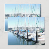 Zeilboten in Harbour Briefkaart (Voorkant / Achterkant)