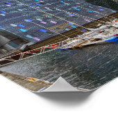 "Zeilboten in Harpa Concert Hall, IJsland Poster (Hoek)