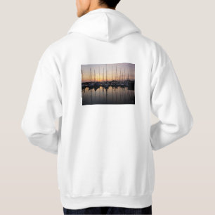 Zeilboten in haven met tegenlicht. hoodie