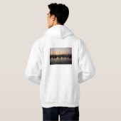 Zeilboten in haven met tegenlicht. hoodie (Achterkant volledig)