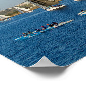 Zeilboten in het Kanaal. Marina Del Rey, CA Poster (Hoek)
