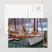 Zeilboten in het westen briefkaart (Voorkant / Achterkant)