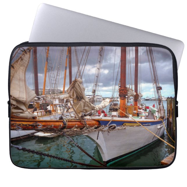 Zeilboten in het westen laptop sleeve (Voorkant)