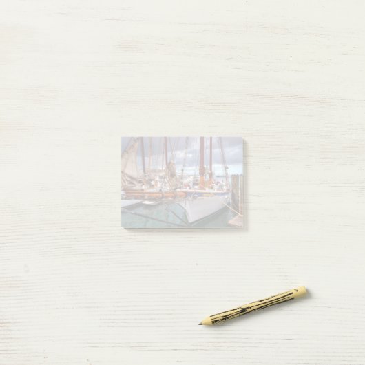 Zeilboten in het westen post-it® notes (Op bureau)