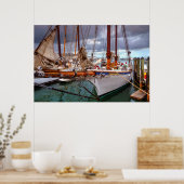 Zeilboten in het westen poster (Keuken)