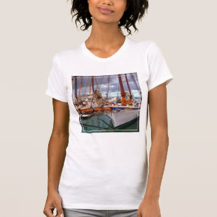 Zeilboten in het westen t-shirt