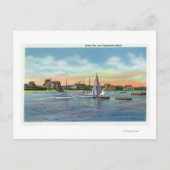 Zeilboten in Lewis Bay, Engelstalig Uitzicht Briefkaart (Voorkant)