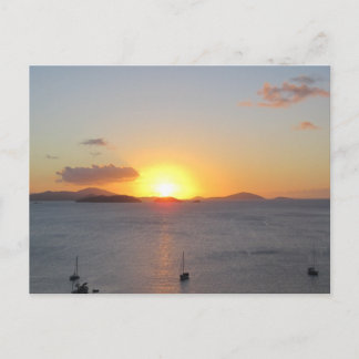 Zeilboten in St.John Briefkaart