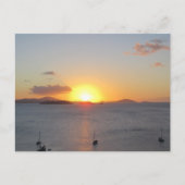 Zeilboten in St.John Briefkaart (Voorkant)