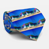 Zeilboten in St. Malo Stropdas (Opgerold)