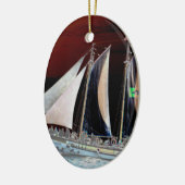 Zeilboten Keramisch Ornament (Links)