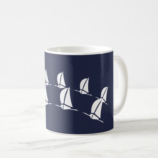 Zeilboten Koffiemok (Voorkant rechts)
