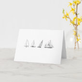 Zeilboten Logo Kaart (Gele Bloem)