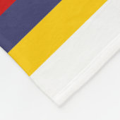 Zeilboten met blauwe rode rode zwarte Zeekreep Str Fleece Deken (Hoek)