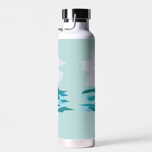 zeilboten met kopervacuüm waterfles (Rechts)