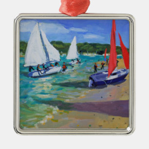 Zeilboten Metalen Ornament