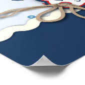 Zeilboten Nautical Baptism Banner Made to Order Poster (Hoek)