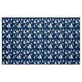 Zeilboten Navy Blue Nautical Stof (Fat Quarter)