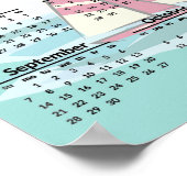 Zeilboten Ontwerp 2025 Kalender Poster (Hoek)