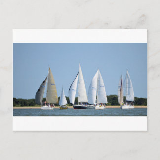 Zeilboten op 4 juli briefkaart