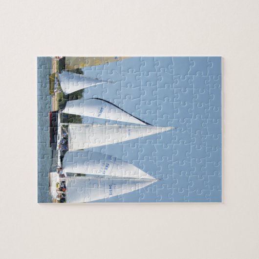 Zeilboten op 4 juli legpuzzel (Horizontaal)