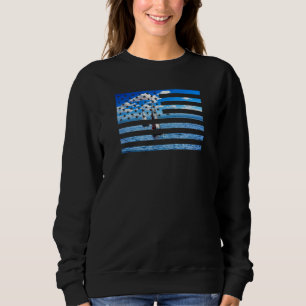 Zeilboten op Amerikaanse vlag USA Zeilen Zeiler Trui