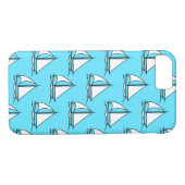 Zeilboten op blauw Zee Case-Mate iPhone Case (Achterkant (Horizontaal))