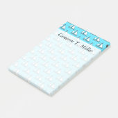 Zeilboten op blauw Zee | Jouw namen toevoegen Post-it® Notes (Schuin)