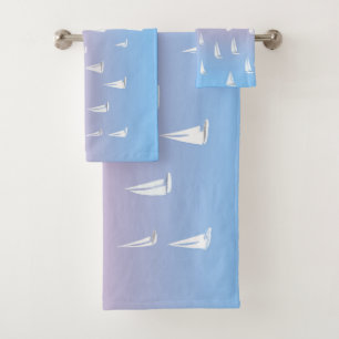 Zeilboten op de Oceaan Bad Handdoek