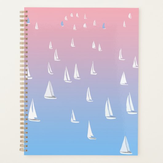 Zeilboten op de oceaan planner (Voorkant)