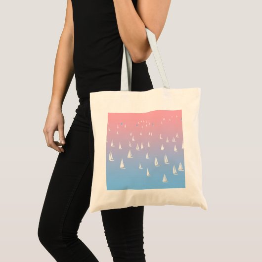 Zeilboten op de oceaan tote bag (Voorkant (product))