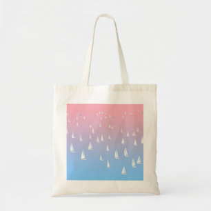 Zeilboten op de oceaan tote bag
