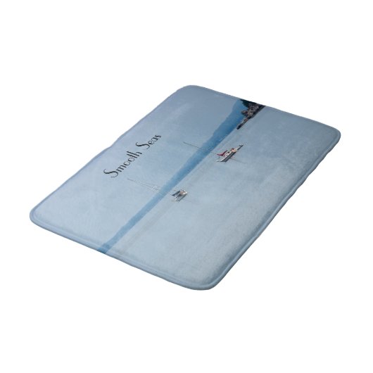 Zeilboten op de rivier badmat (Gekanteld)